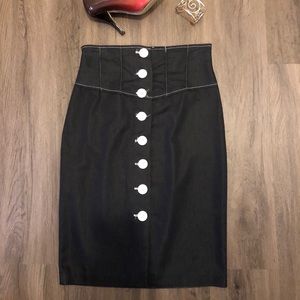 Charlotte Russe brand hi-waisted pencil skirt